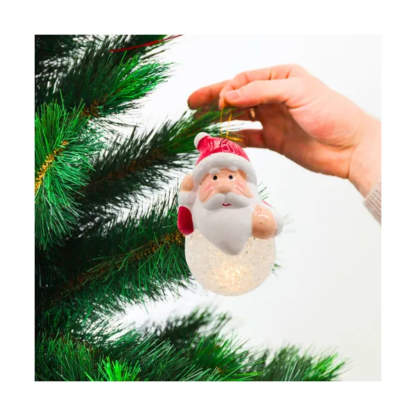 Bolas Navidad Adorno Navideño Con Luz Para Arbol