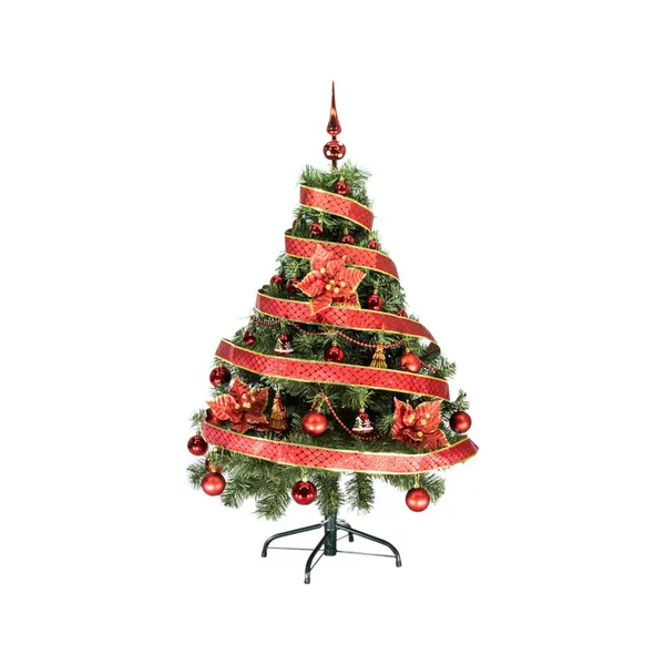 Arbol Navidad Tronador 1,20mts + Kit 30 Rojo Cybermonday