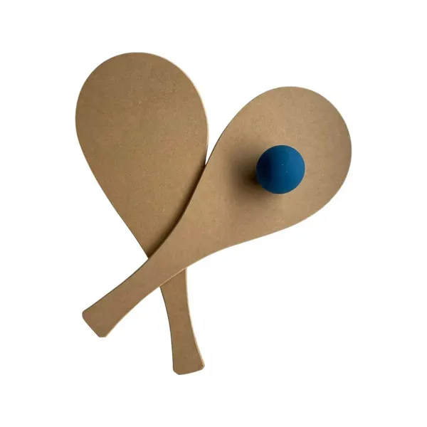 Pelota Paleta Playa Juego Tenis Padel Playera De Madera