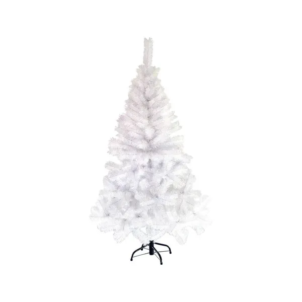 Arbol Navidad Blanco Tronador De Lujo 1.50mts Base Metálica
