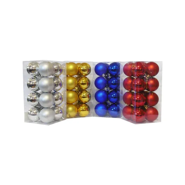 Adornos Navideños Set Bolas De Navidad 4cm X80 Unidades