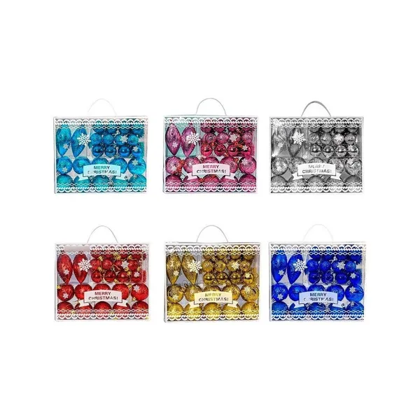 Adornos Navideños Set Decoracion 33u Surtido Navidad Bolas