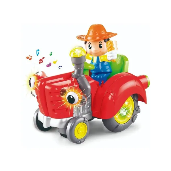 Coche Tractor Juguete Bebé Con Luz Sonidos Y Movimiento