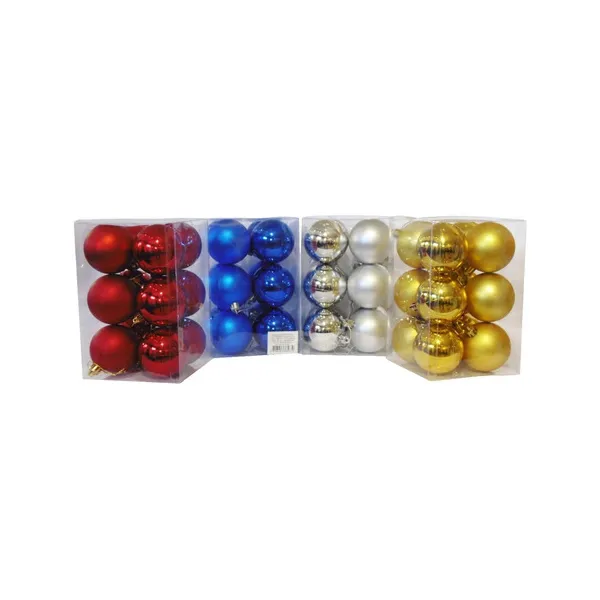 Adornos Navideños Set Bolas De Navidad 6cm X120 Unidades