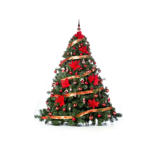 Arbol Navidad Patagonia Xl 2.10mt + Adornos Rojo Cybermonday