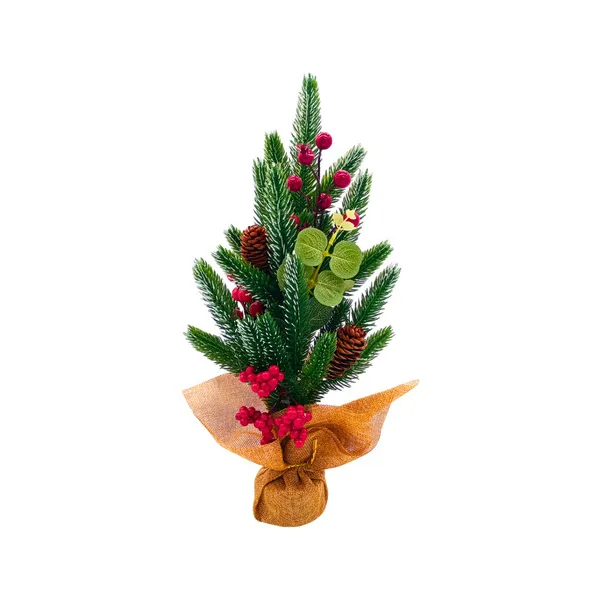 Arbol De Navidad Mini Pino Navideño De Mesa Decorado 40cm