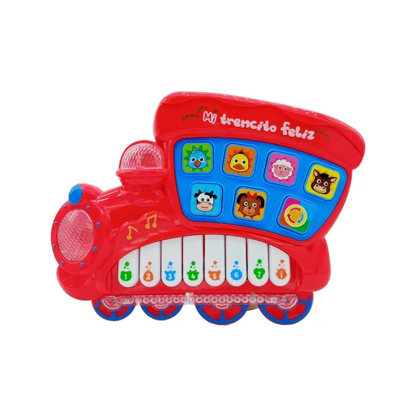 Locomotora Musical Piano Con Sonidos Animales Juguete