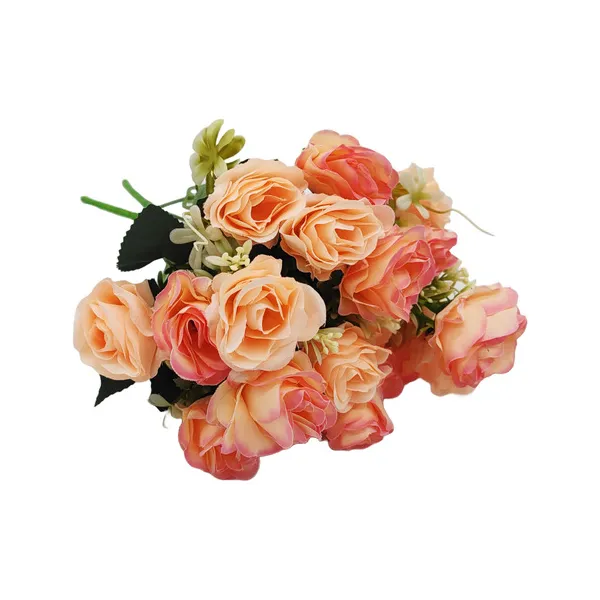 Ramo De Rosas Flores Artificiales Decoracion Pack X10
