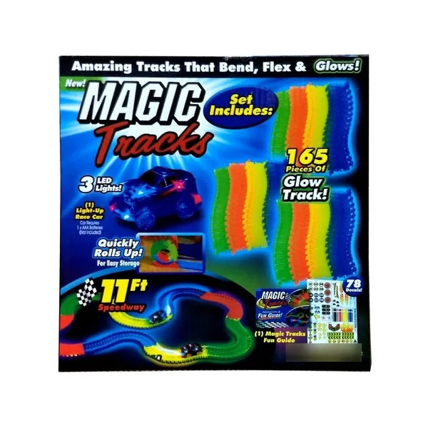 Pista Luminosa Flexible 161 Piezas 1 Auto Luminoso