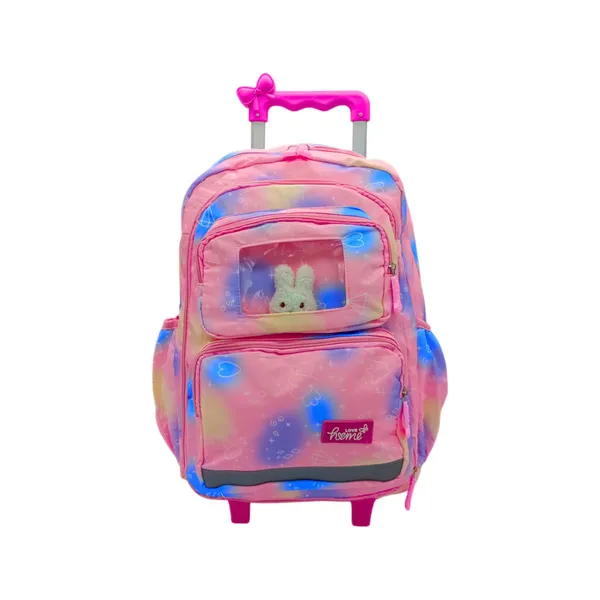 Mochila Carrito Escolar Carro Con Ruedas Infantil + Peluche