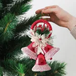 Campanas Navidad X3 28cm Deco Navideña Adorno Para Arbol