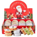 Cintas Navideñas Adornos Decoración Navidad 2,5cm 2,7mts