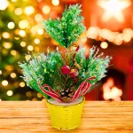 Arbolito De Navidad Decoracion Navideña Pino 20cm Adornos