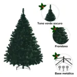 Árbol De Navidad  Montañes Deluxe 2.1mts Base Metálica