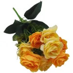 Ramo De Rosas Flores Artificiales Decoracion Pack X10