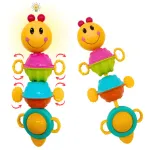 Sonajero Bebe Oruga Movil Luz Didactico Para Bebe