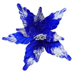 Flor 25cm Azul Arbol De Navidad Adornos Decoracion X4u