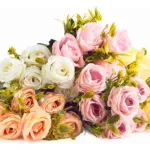Ramo De Rosas Flores Artificiales Decoracion Pack X10