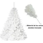 Arbol Navidad Extra Lujo Patagonia Blanco 2,10mts Decoracion