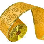Cintas Navideñas Adornos Glitter 5cm 2,70mts Navidad
