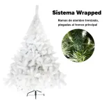 Arbol De Navidad Blanco Montañes Deluxe 1,30mts Decoracion