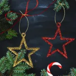 Adornos Navideños Estrellas Para Arbolito De Navidad 5cm X8u
