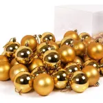 Adornos Navideños Set Bolas De Navidad 4cm X80 Unidades