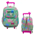 Mochila Carrito Escolar Carro Con Ruedas Infantil + Peluche