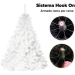 Arbol Navidad Extra Lujo Patagonia Blanco 2,10mts Decoracion