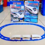 Tren Bala Juguete Pista Alta Velocidad Con Vías Y Sonidos