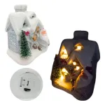 Adorno Navidad Casita Ceramica C/ Luz Decoracion Navideña