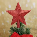 Estrella Puntal Dorado 15cm Para Arbol De Navidad 