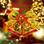 Campanas Navideñas 18cm Deco Navidad Adornos Para El Arbol