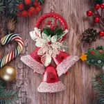 Campanas Navidad X3 28cm Deco Navideña Adorno Para Arbol