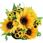 Ramo Girasol Flores Artificiales 30cm Decoracion