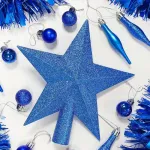 Estrella Puntal Dorado 25cm Para Arbol De Navidad 