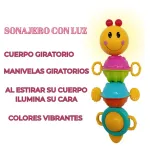 Sonajero Bebe Oruga Movil Luz Didactico Para Bebe