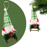Adornos Navideños Gnomo Con Trineo Colgante Arbol De Navidad