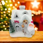 Adorno Navidad Casita Ceramica C/ Luz Decoracion Navideña