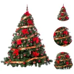 Arbol Navidad Patagonia Xl 2.10mt + Adornos Rojo Cybermonday