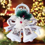 Campanas Plateadas Decoracion Navideña Adornos Para Arbol