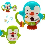 Sonajero Musical Bebe Pingüinos Con Luz Y Sonidos