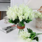 Ramo Alverjillas Flores Artificiales Jacintos Decoracion X10