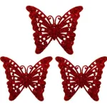 Adornos Navideños Mariposas Arbolito De Navidad 6cm X4