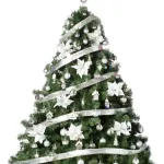 Arbolito Navidad Extra Lujo Patagonia 1.80mt + Adornos Plata