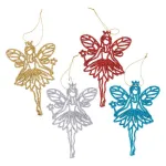 Adornos Navideños Hadas Para Arbolito De Navidad 15cm X4u