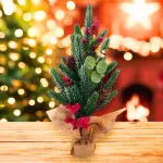 Arbol De Navidad Mini Pino Navideño De Mesa Decorado 40cm