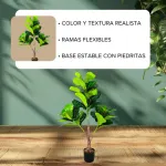 Planta Artificial 95cm Ficus Decoracion Interior Exterior