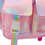 Mochila Para Nena Carrito 17'' Escolares Carro Con Ruedas