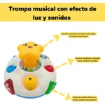 Juguete Musical Trompo Con Luz Y Sonido Para Bebé
